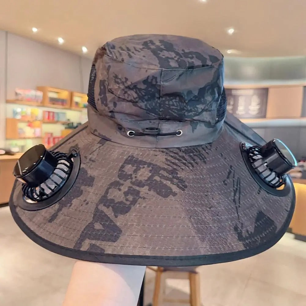 Solar Sun Fan Hat