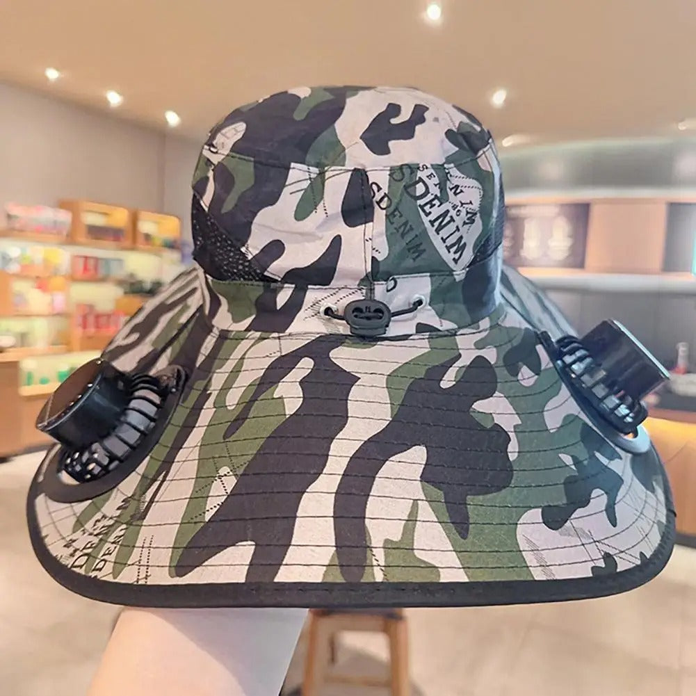 Solar Sun Fan Hat