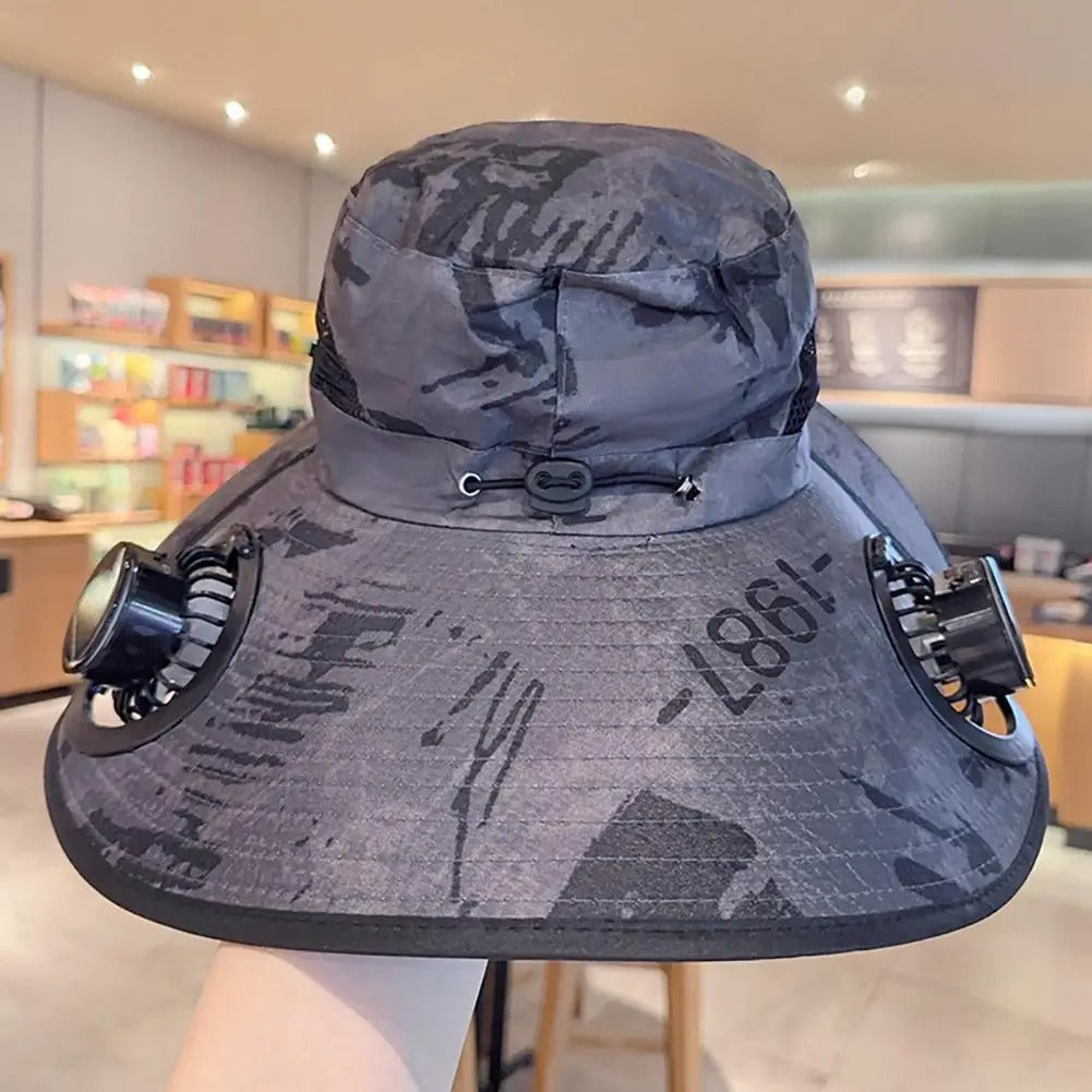 Solar Sun Fan Hat