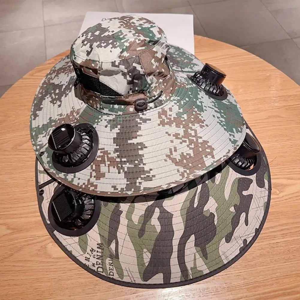 Solar Sun Fan Hat