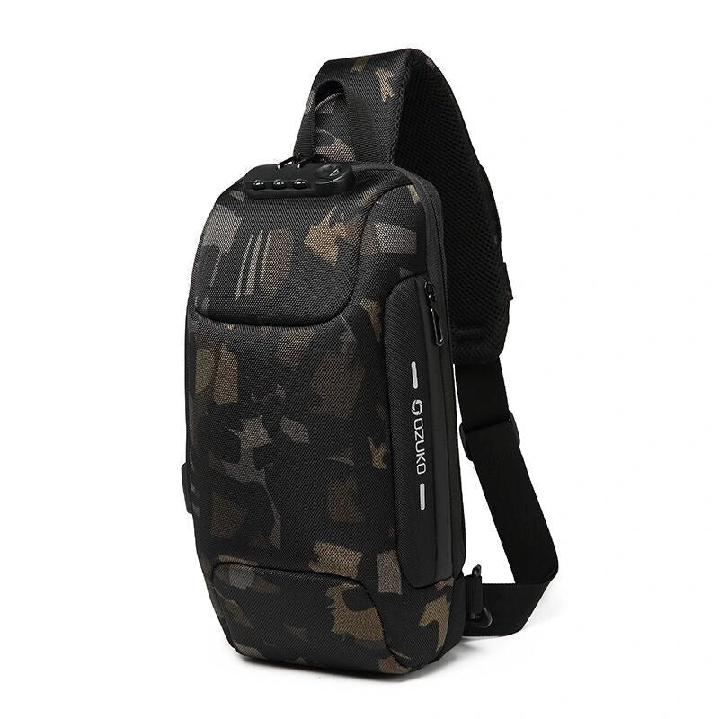 Nomova™ TrekSafe – Anti-Theft Charging Crossbody Bag