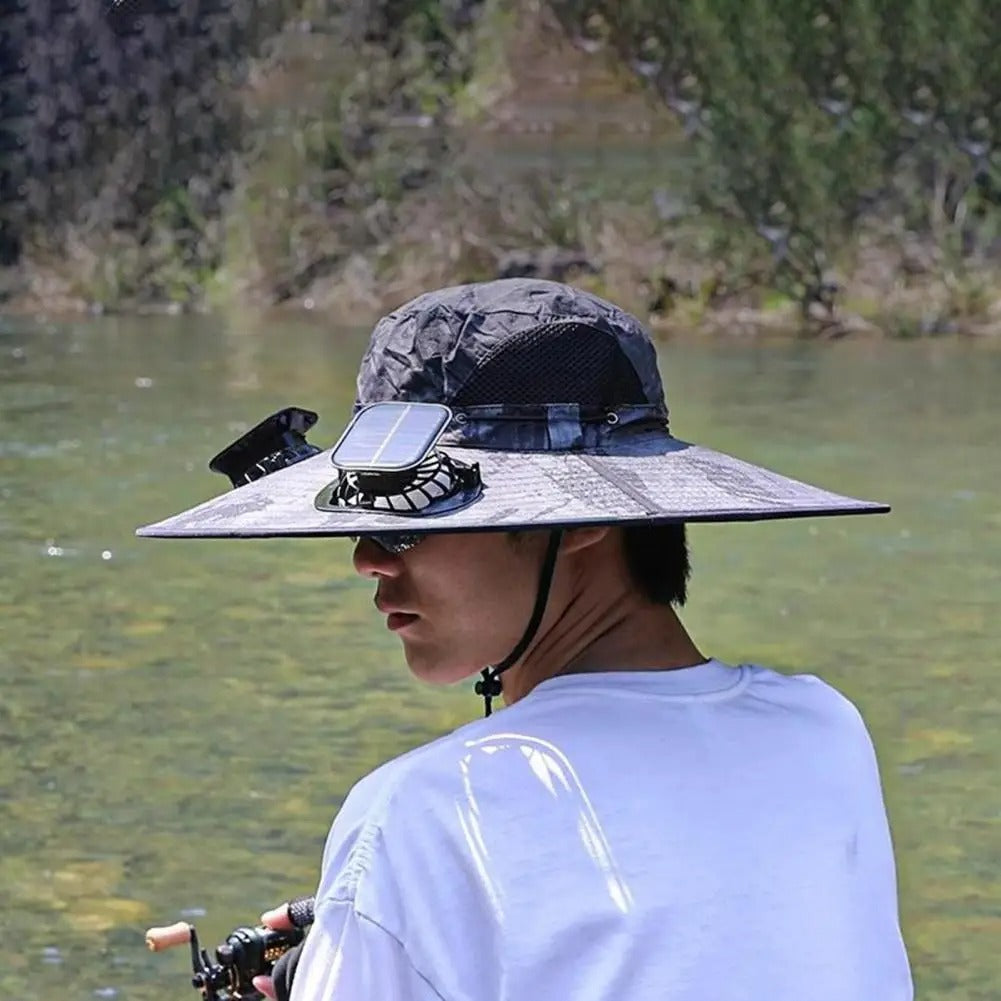 Solar Sun Fan Hat