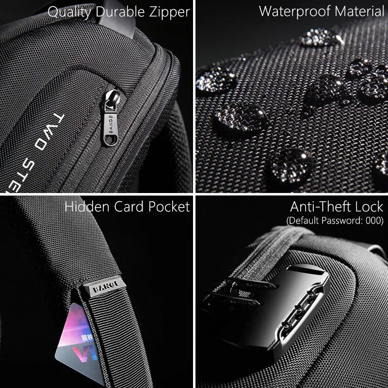 Nomova™ TrekSafe – Anti-Theft Charging Crossbody Bag
