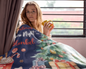 Christmas Movie Night Blanket - 50x60 Fleece Blanket