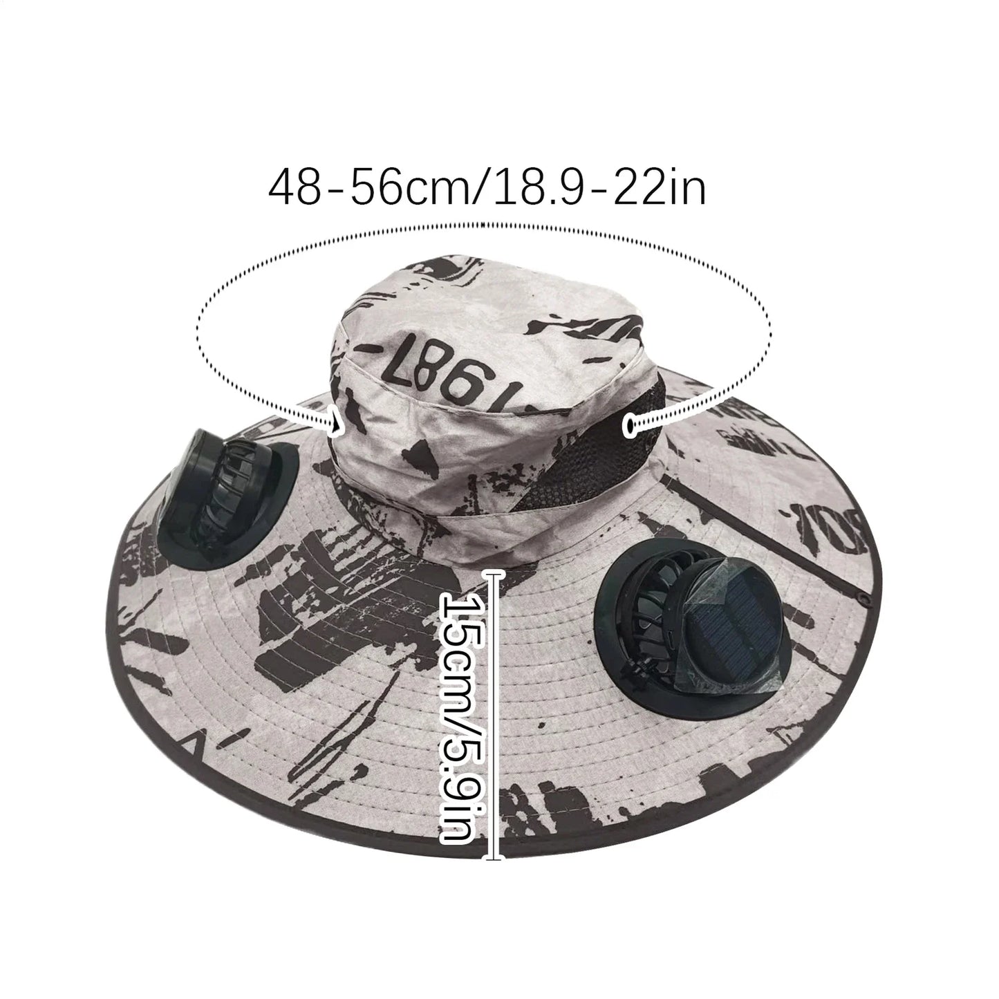 Solar Sun Fan Hat