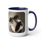 Personalized Two-Tone Coffee Mugs, 15oz | Bridal Shower Gift, Anniversary Gift, Newlywed Gift
