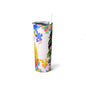Proud Autism Mom Skinny Steel Tumbler with Straw, 20oz