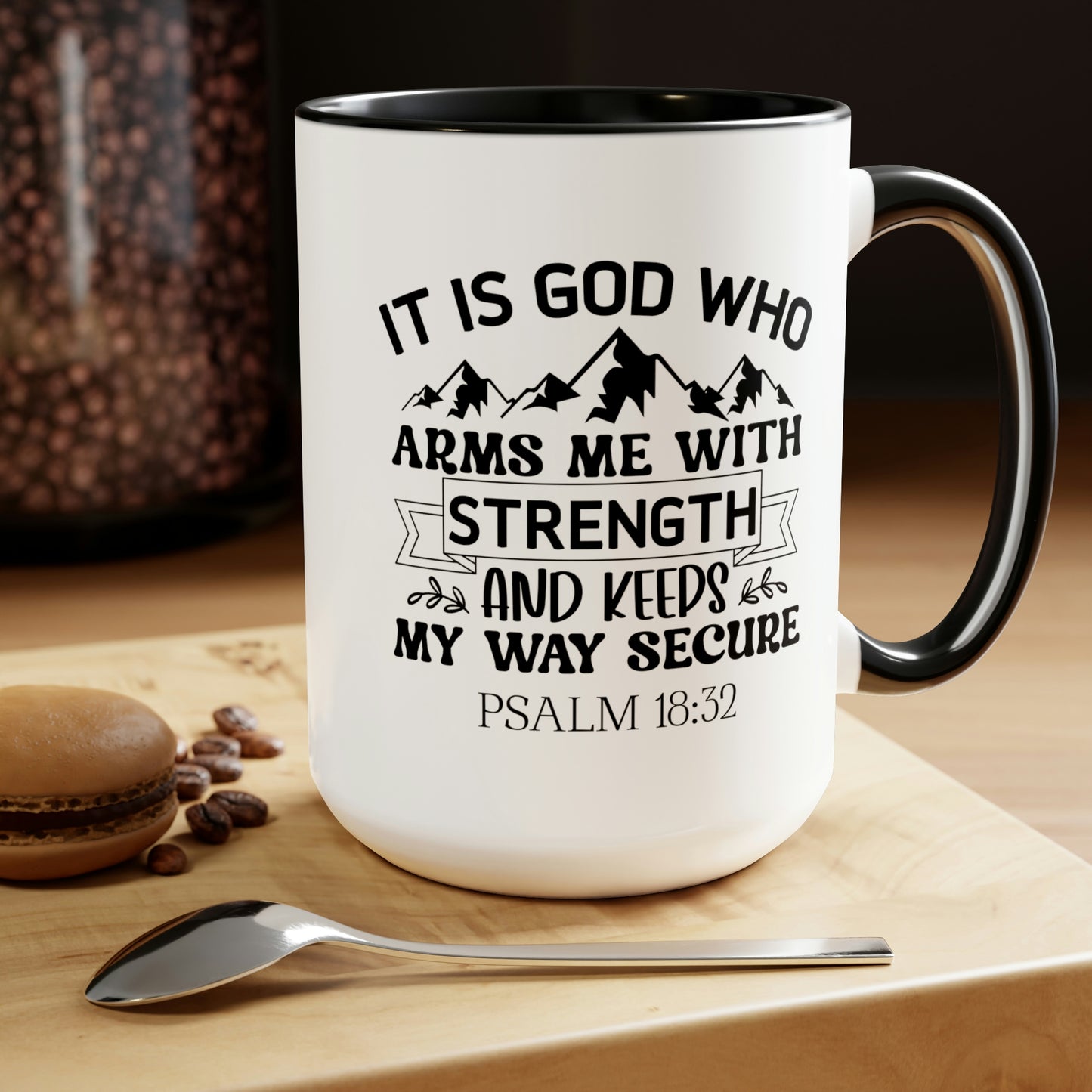 Two-Tone Coffee Mugs, 15oz