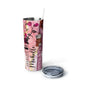Personalize Nurse Skinny Steel Tumbler with Straw, 20oz | Tumbler with Straw,Stethoscope,Nurse Gift,Nurse Assistant