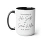 Personalized Two-Tone Coffee Mugs, 15oz | Bridal Shower Gift, Anniversary Gift, Newlywed Gift