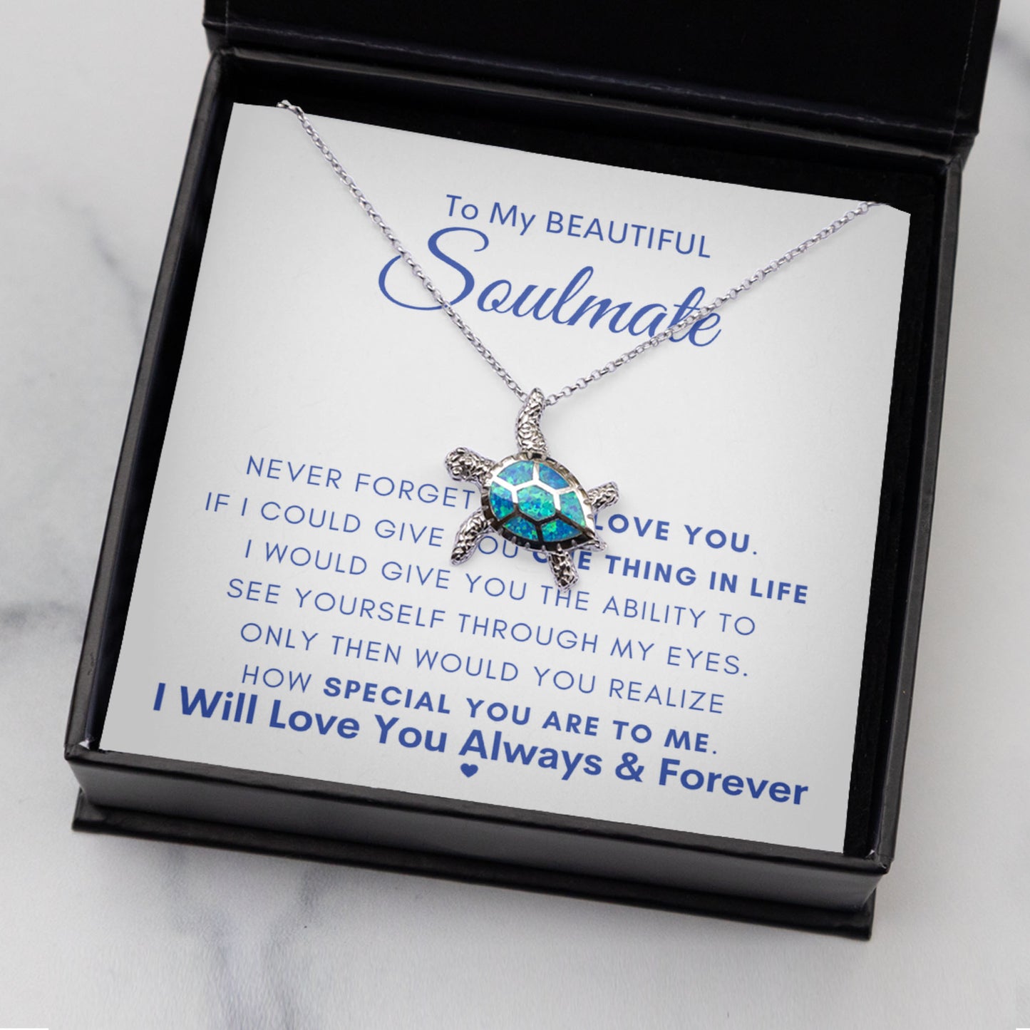 Opal Turtle Necklace