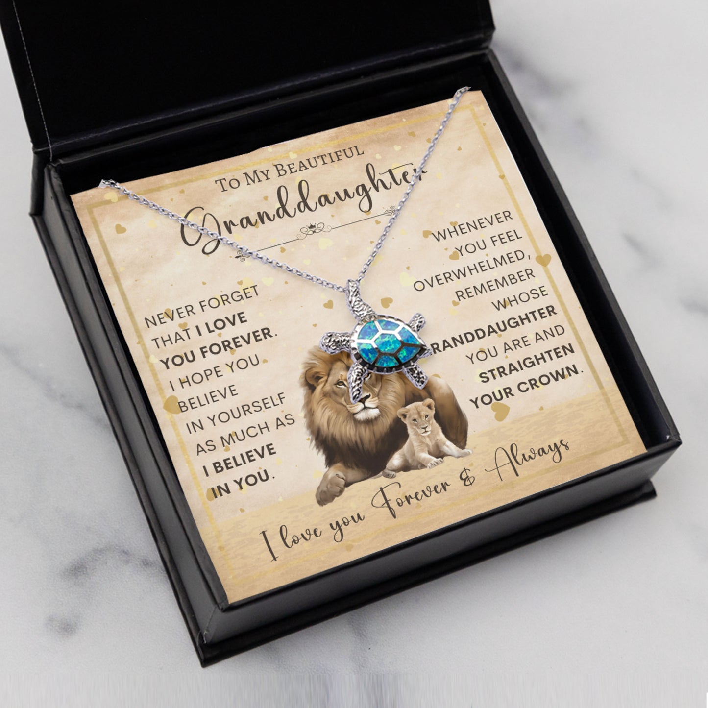 Opal Turtle Necklace