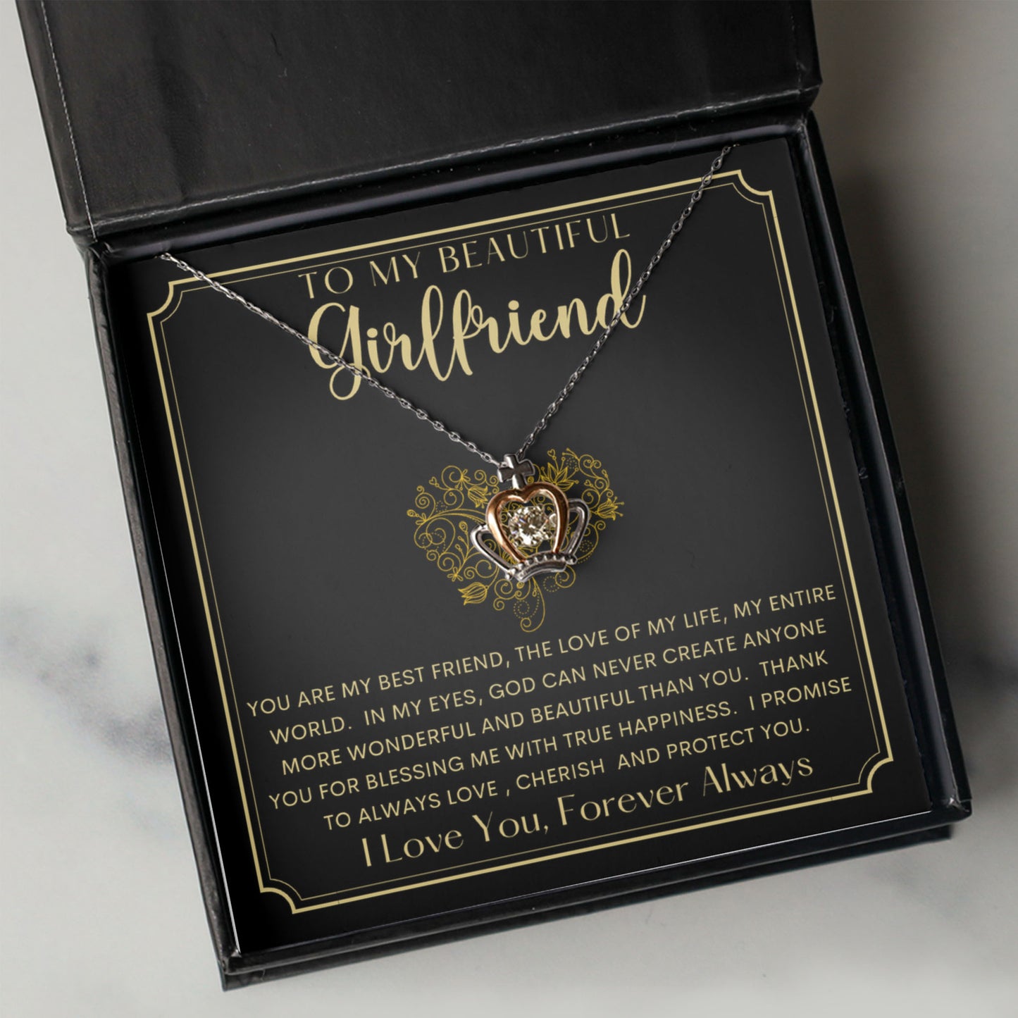 Crown Pendant Necklace