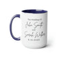 Personalized Two-Tone Coffee Mugs, 15oz | Bridal Shower Gift, Anniversary Gift, Newlywed Gift