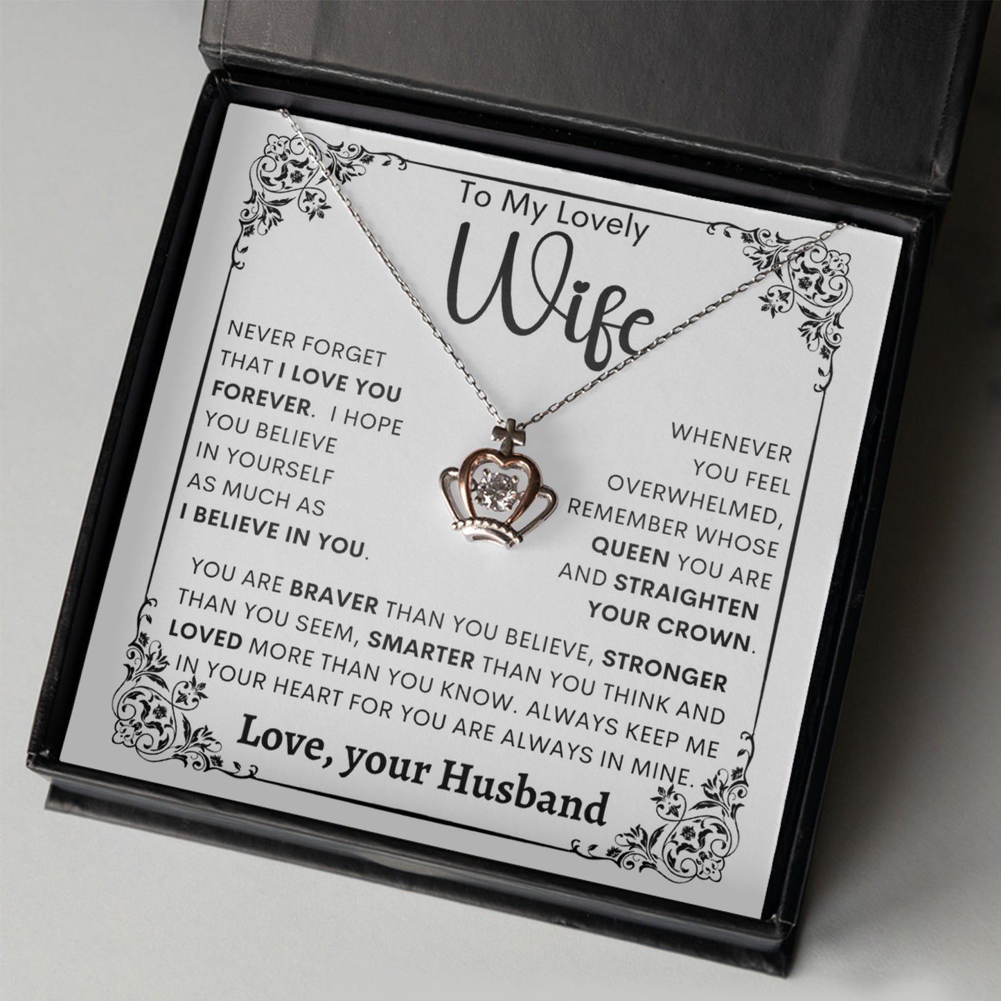 Crown Pendant Necklace