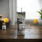 Let Me Pray Skinny Steel Tumbler with Straw, 20oz