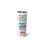 Mother's Day Skinny Steel Tumbler with Straw, 20oz