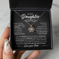 To My Daughter - Crown Pendant Necklace - Daughter Birthday, Gift from Dad, Dad to Daughter gift, Daughter Father Gift, Gift for her