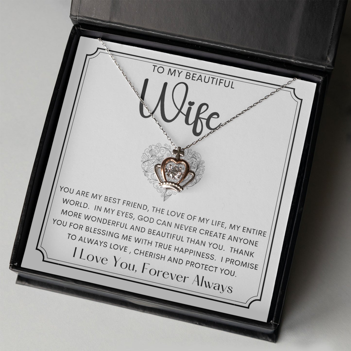 Crown Pendant Necklace