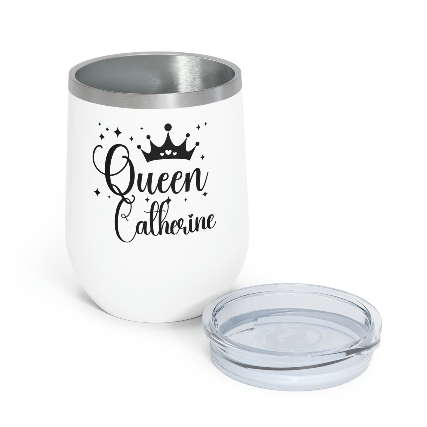 Personalized Name Queen 12oz Insulated Wine Tumbler