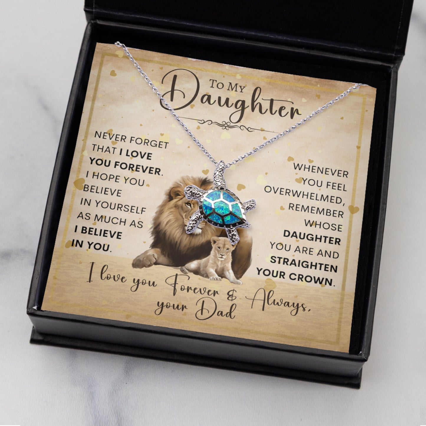 Opal Turtle Necklace