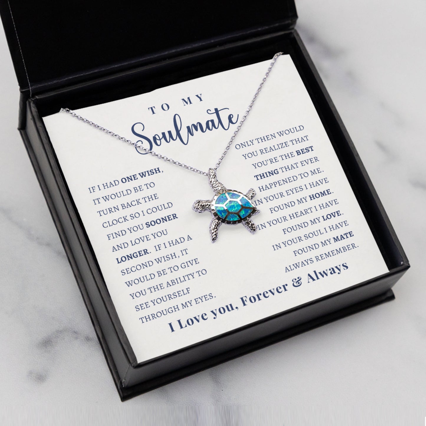 Opal Turtle Necklace