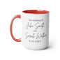 Personalized Two-Tone Coffee Mugs, 15oz | Bridal Shower Gift, Anniversary Gift, Newlywed Gift