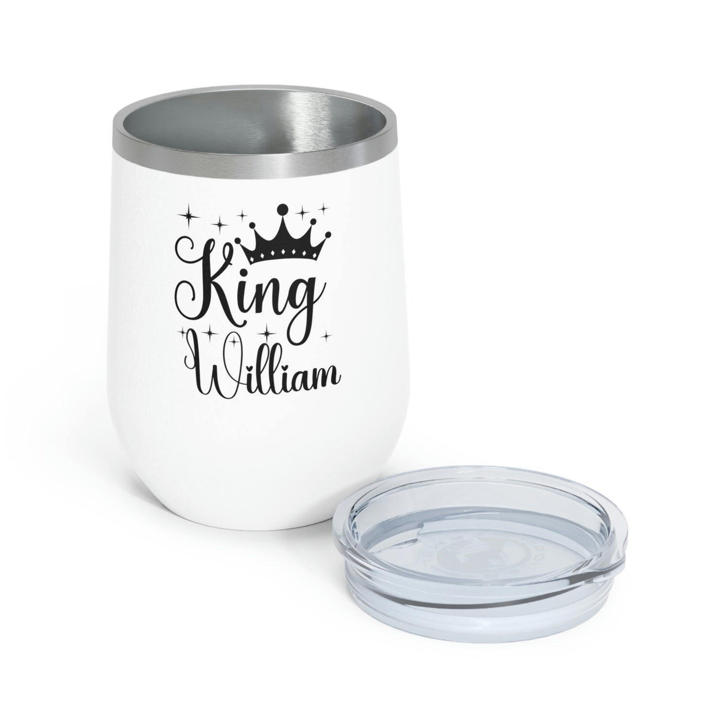 Personalized Name King 12oz Insulated Wine Tumbler