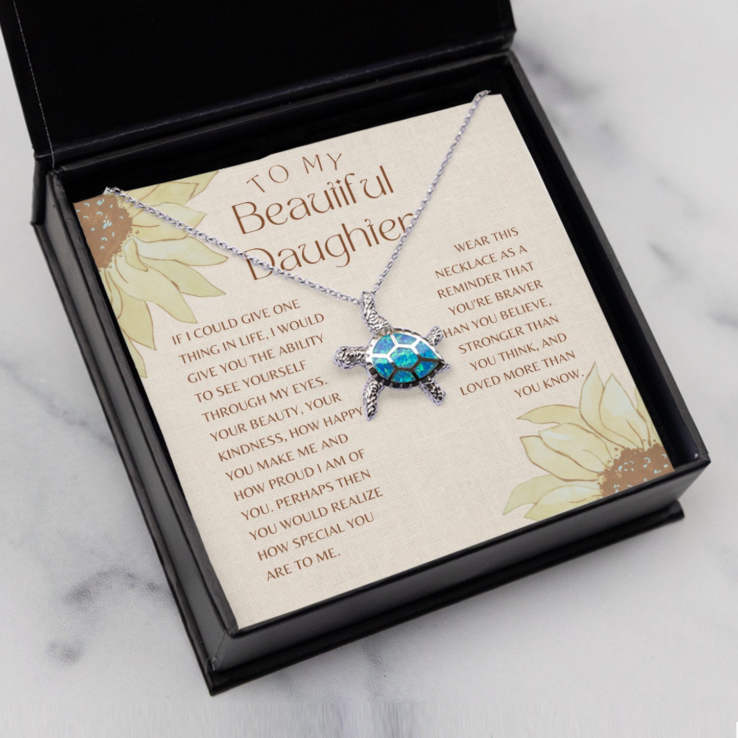 Opal Turtle Necklace