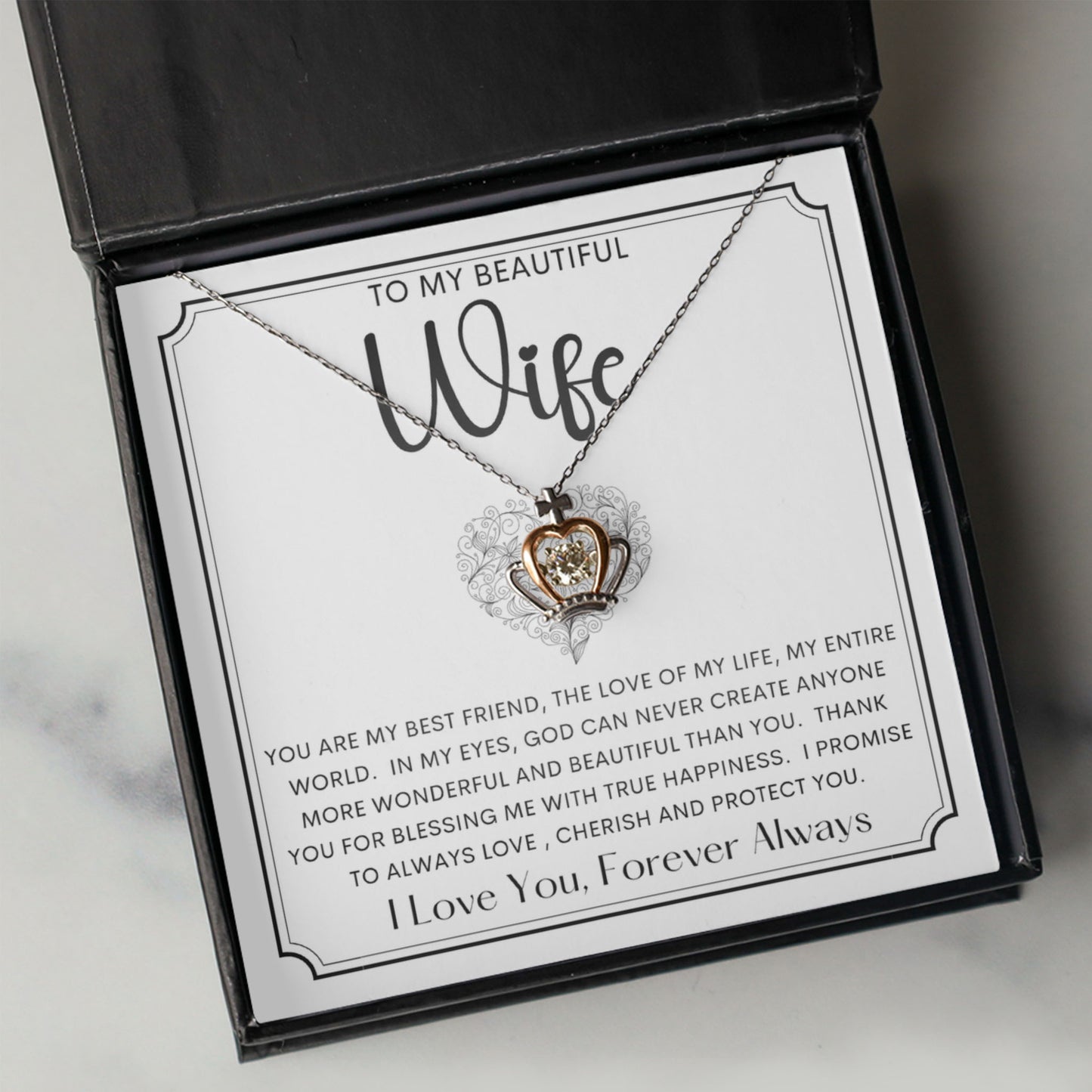 Crown Pendant Necklace
