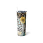 Let Me Pray Skinny Steel Tumbler with Straw, 20oz