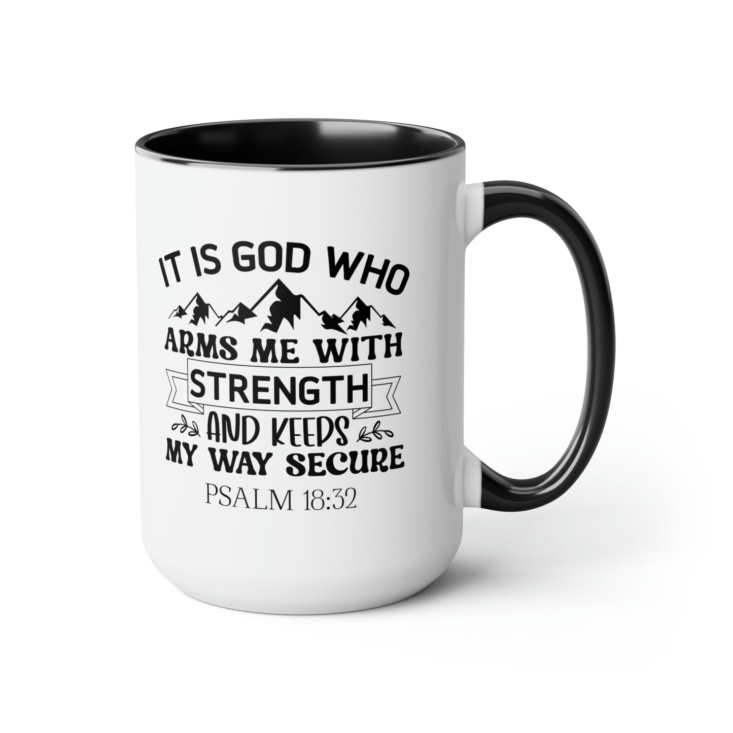 Two-Tone Coffee Mugs, 15oz