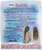 TO MY BESTIE Cozy Plush Fleece Blanket - 50x60