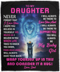 TO MY DAUGHTER Cozy Plush Fleece Blanket - 50x60 | Gift from Dad