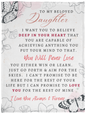 To My Beloved Daughter | Cozy Plush Fleece Blanket - 30x40 | Granddaughter gift To my granddaughter Birthday gift Gift from grandma For granddaughter Granddaughter gifts