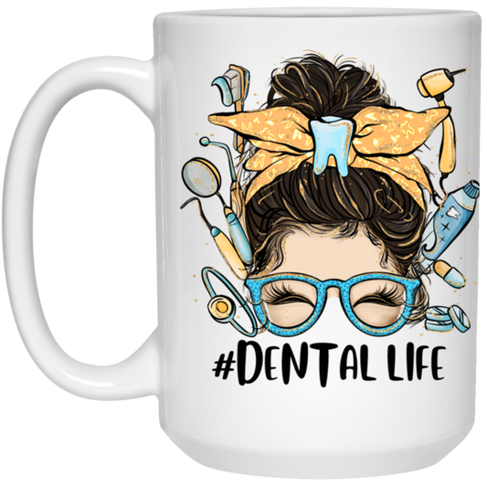 Dental Life 15 oz. White Mug