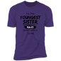 T-Shirt I'm the Youngest Sister Rules Don't Apply To Me (Black Letters)