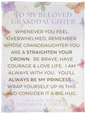To My Beloved Granddaughter | Butterflies Cozy Plush Fleece Blanket - 30x40 | Granddaughter gift To my granddaughter Birthday gift Gift from grandma For granddaughter Granddaughter gifts