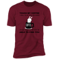 T-Shirt Touch My Coffee I Will Slap You So Hard Even Google Won't Be Able To Find You (Black letters,Bunny)