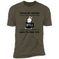 T-Shirt Touch My Coffee I Will Slap You So Hard Even Google Won't Be Able To Find You (Black letters,Bunny)