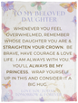 To My Beloved Daughter | Cozy Plush Fleece Blanket - 30x40 | Gift For Daughter, Birthday Gift, To My Daughter Gift, Daughter Birthday, Gift For Her,
