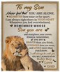 TO MY SON Cozy Plush Fleece Blanket - 50x60