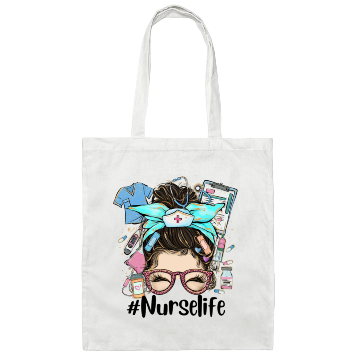 Nurse Life Canvas Tote Bag