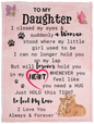To My Daughter | Lion Cozy Plush Fleece Blanket - 30x40