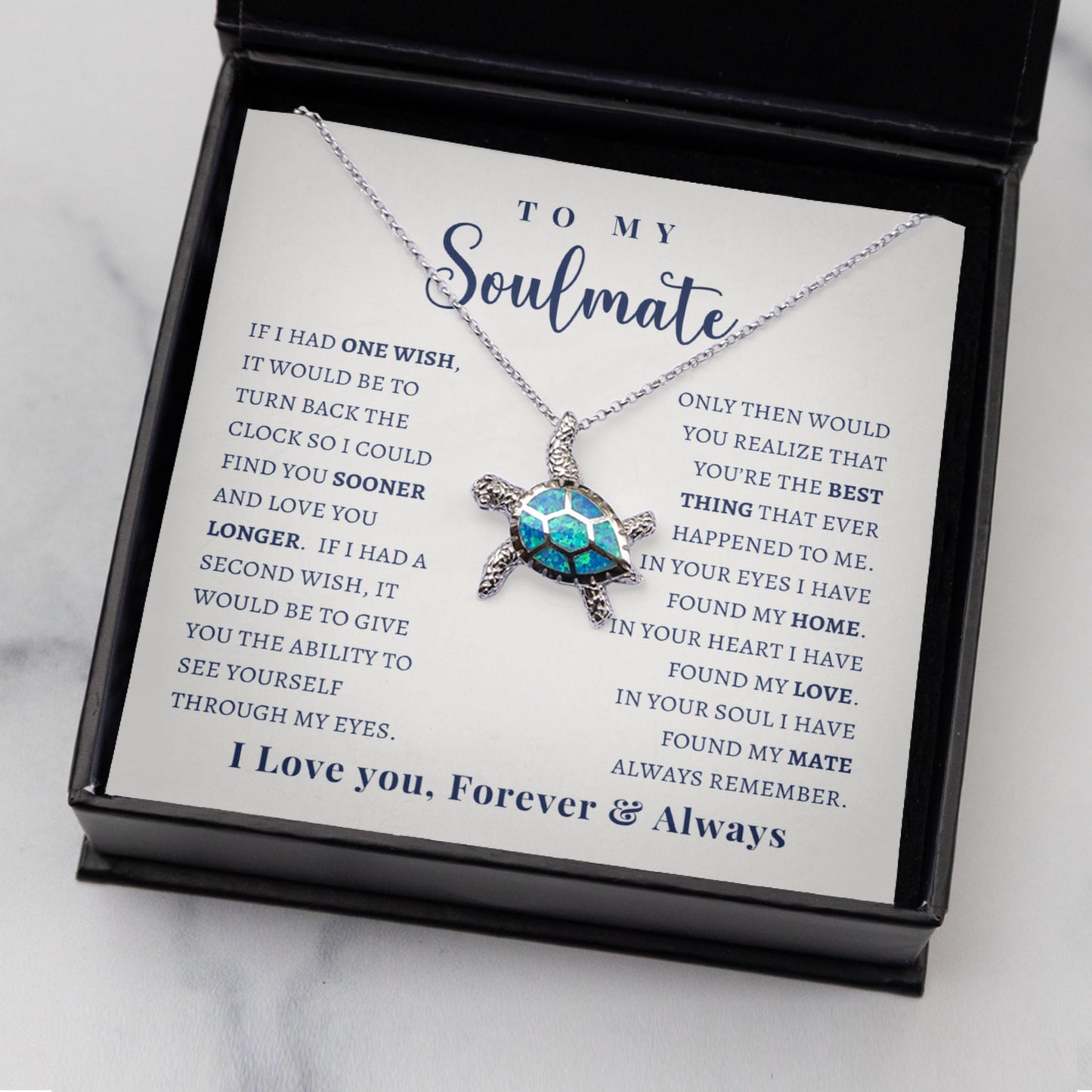 Opal Turtle Necklace