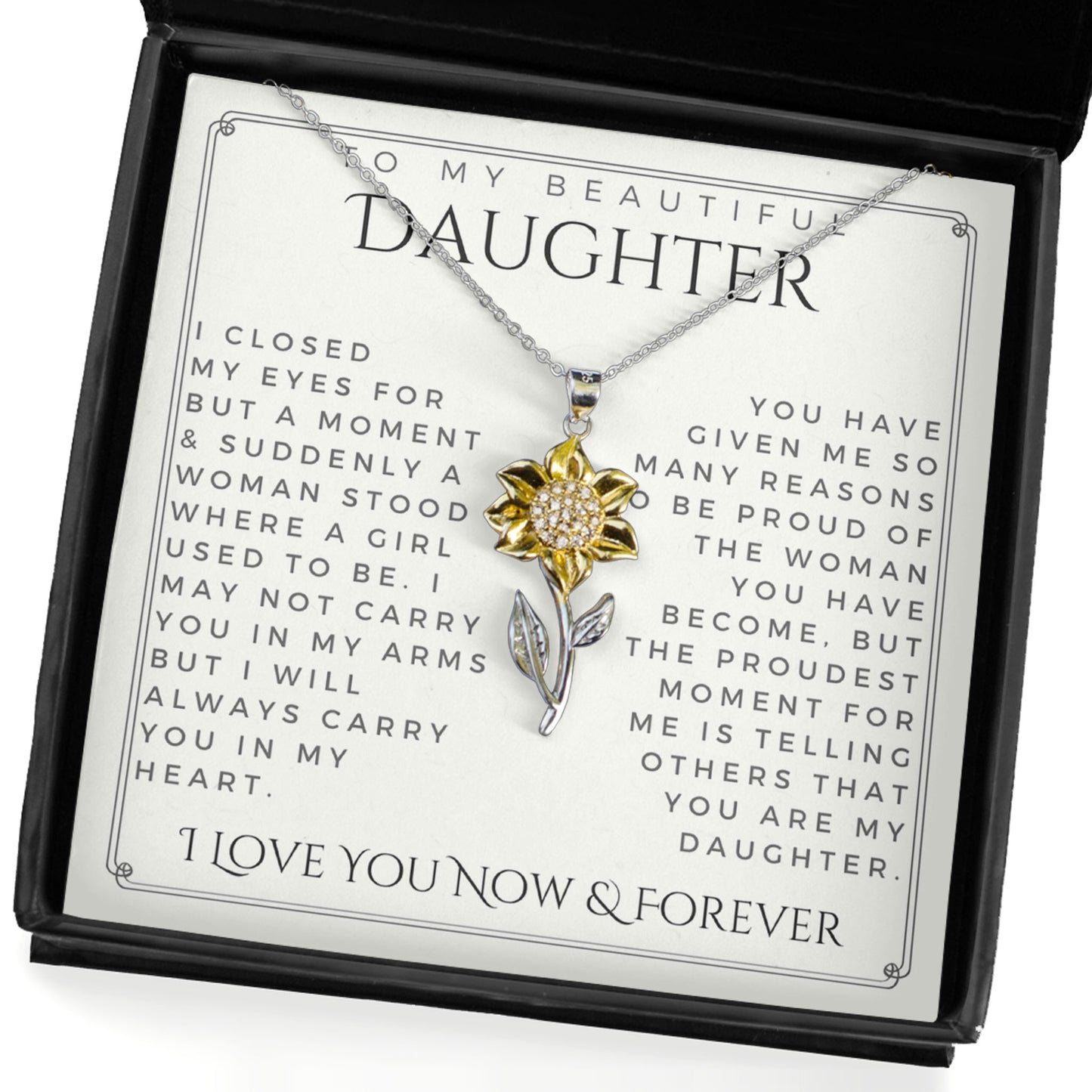 Sunflower Pendant Necklace
