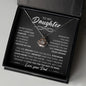 To My Daughter - Crown Pendant Necklace - Daughter Birthday, Gift from Dad, Dad to Daughter gift, Daughter Father Gift, Gift for her