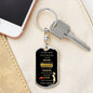 To My Son | Dog Tag Keychain | You are Braver