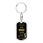 To My Son | Dog Tag Keychain | You are Braver