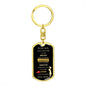 To My Son | Dog Tag Keychain | You are Braver